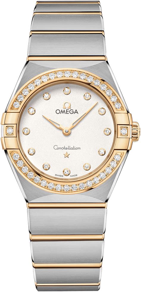 omega constellation manhattan quartz watch dial ladies 131|omega constellation model 28mm.